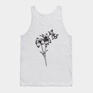 Hellebore linedrawing Tank Top